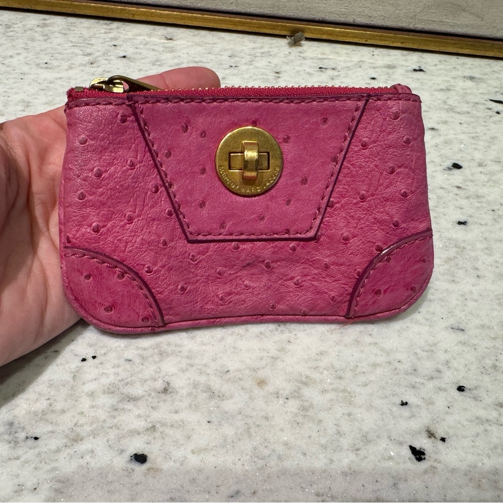 Marc By Marc Jacobs Pink Textured Wallet